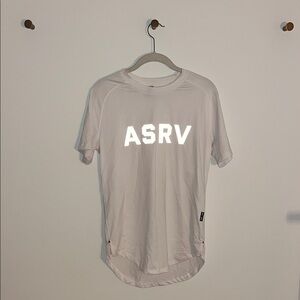 ASRV White Short Sleeve Reflective Logo T-Shirt